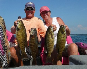 Kevin and Kerry Four Smallmouth