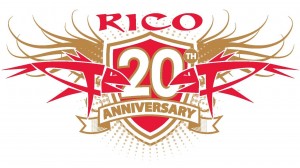 rico 20 anniversary logo