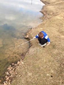 Luke Bookout Playing with Goose Poop