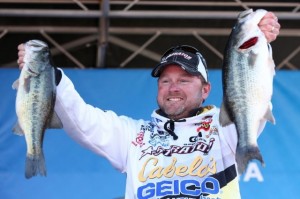 Elite Series Table Rock Day Three Leader Mike McClelland - photo by Gary Tramontina - Bassmaster