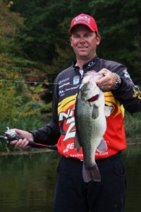 Kevin VanDam with Sexy Shad Bass Vertical - photo by Dan O'Sullivan