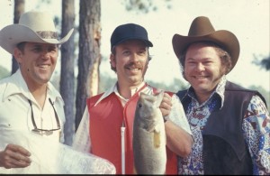 1973 Miller High Life Classic Ray Scott, Bob Melvin, Roy Clark - photo courtesy BASS 