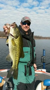Greg Bohannan with a Cold Water Cranking Largemouth