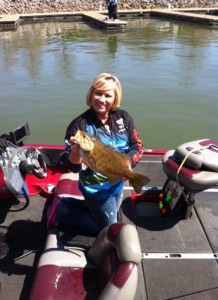 Kay Donaldson with a nice Tennessee River Smallmouth