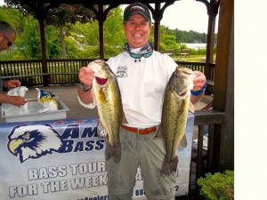 Two Lunkers Bill Caught at an American Bass Anglers Tournament