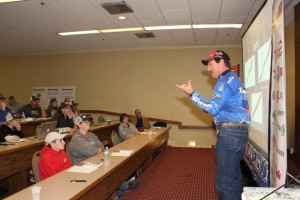 Shaw Grigsby Teaches the Students about Dropshotting - photo by Dan O'Sullivan (Custom)